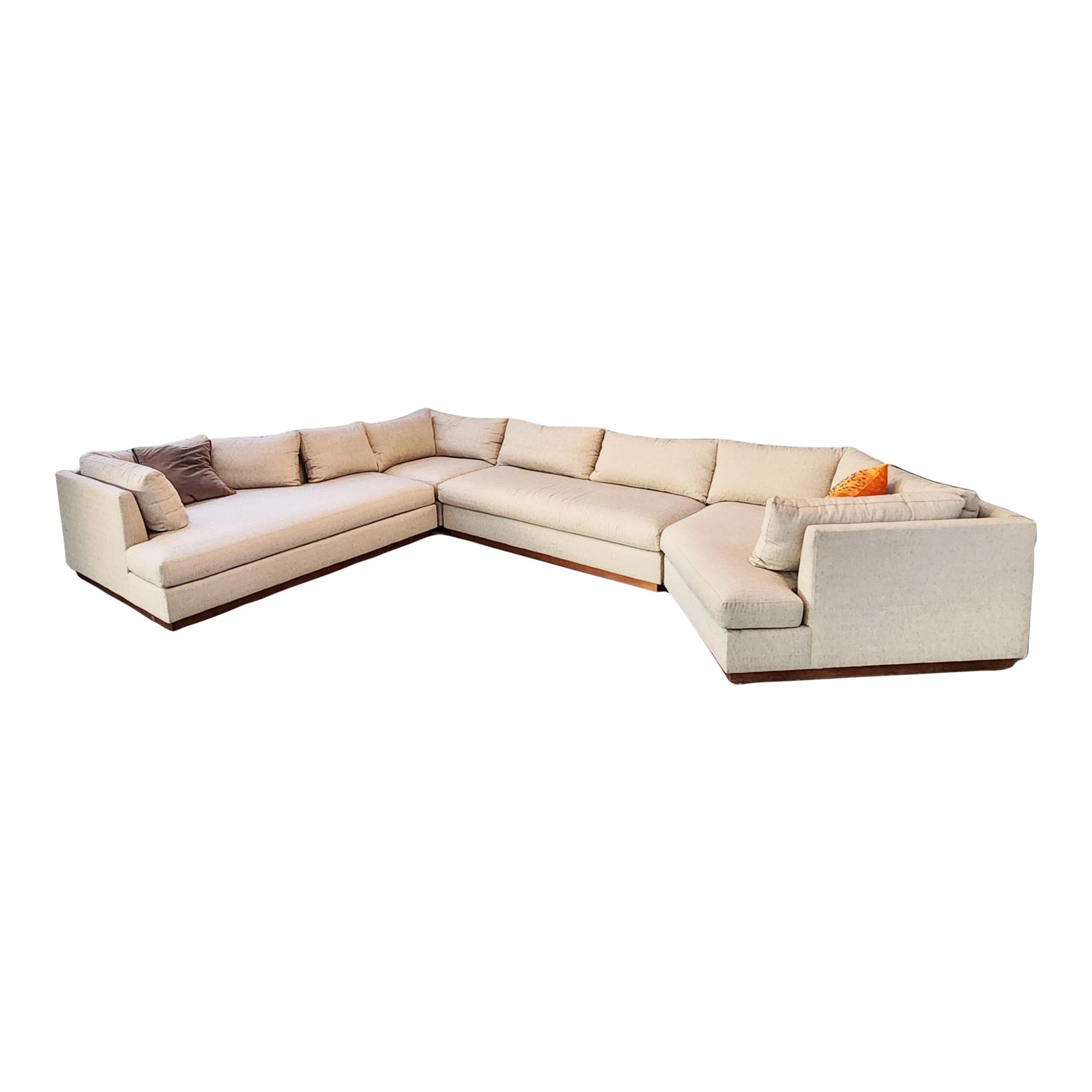 Modern Walter E. Smithe Custom 4 Piece Sectional Sofa Chairish