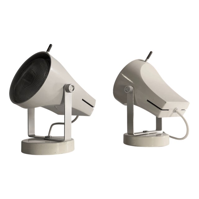 Space Age F-39 Table or Wall Lamps by Étienne Fermigier for Disderot, France, 1970s, Set of 2 For Sale