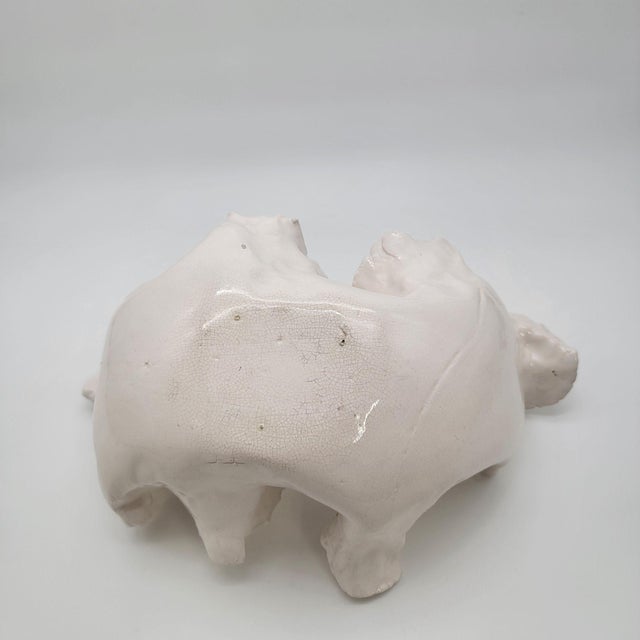 Anna Kasabian Abstract Hand Formed Art Pottery Bowl For Sale - Image 4 of 10