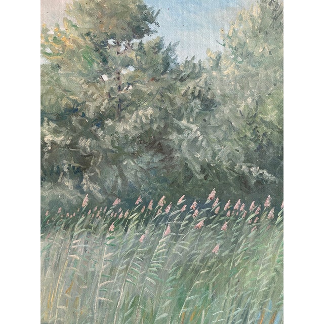 1960s Large Vintage Original Landscape Dog Oil Painting For Sale - Image 5 of 16