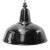 Vintage Dutch Industrial Black Enamel Hanging Lamp from Philips For Sale