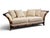 Postmodern Flared Arm Tuxedo Sofa in Textured Velvet For Sale - Image 4 of 17