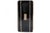 A sleek 1920s Art Deco rectangular cigarette case with a glossy black enamel finish, silver banded trim and interior,...
