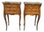 French Marquetry Bedside Lamp Tables, 1900, Set of 2 For Sale