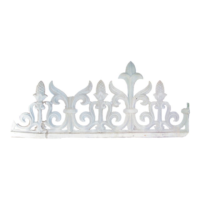 18th C. French Sculptural Zinc Element For Sale