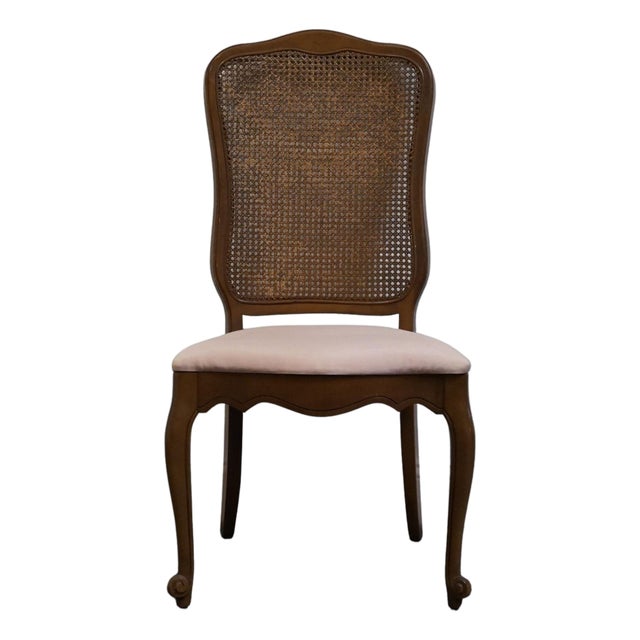 Lenoir Furniture Country French Style Cane Back Dining Side Chair For Sale