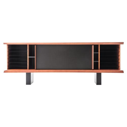513 Riflesso Storage Unit in Black by Charlotte Perriand for Cassina For Sale - Image 9 of 9