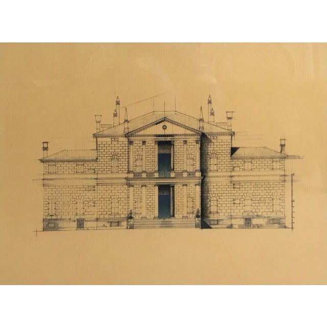 Handsome trio of the "Palladian Designs for Buildings" architectural prints from the Soicher-Marin gallery. Black frame is...