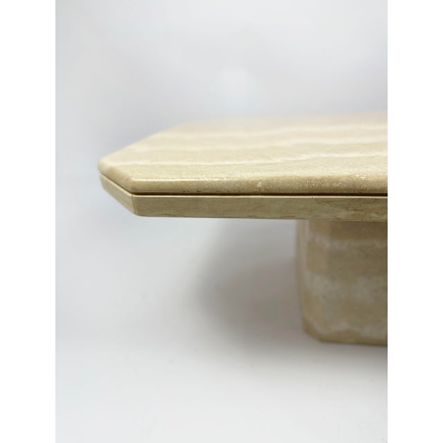 Vintage Travertin Coffee Table, 1970s For Sale - Image 6 of 7