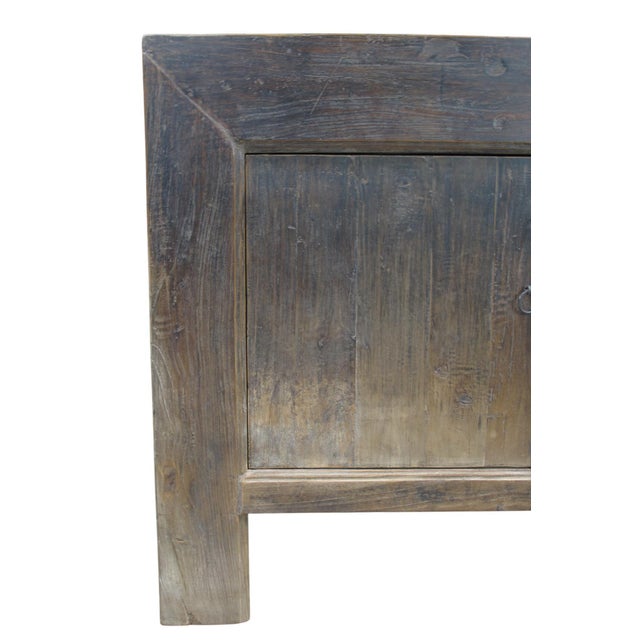 Vintage Distressed Reclaimed Wood Sideboard Cabinet 26 For Sale In Greensboro - Image 6 of 11