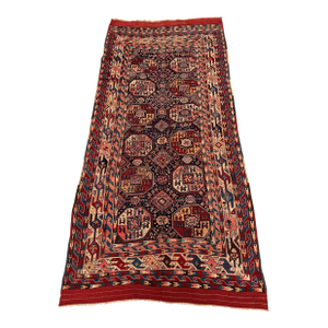 Antique Caucasian Shirvan Hand-Knotted Wool Rug - 11'2" X 5'2"