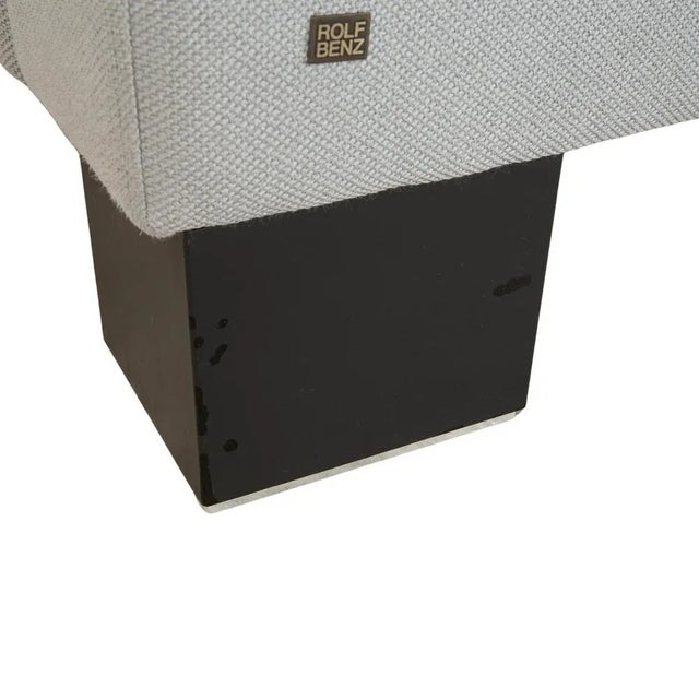 Gray Rolf Benz Ego Fabric Armchair Light Grey Blue For Sale - Image 8 of 17