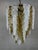 Murano Chandelier with Gold and White Leaves For Sale - Image 15 of 15