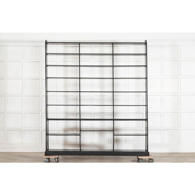 19th Century English Pine Ebonised Haberdashery Display Bookcase, 1890 For Sale - Image 16 of 17