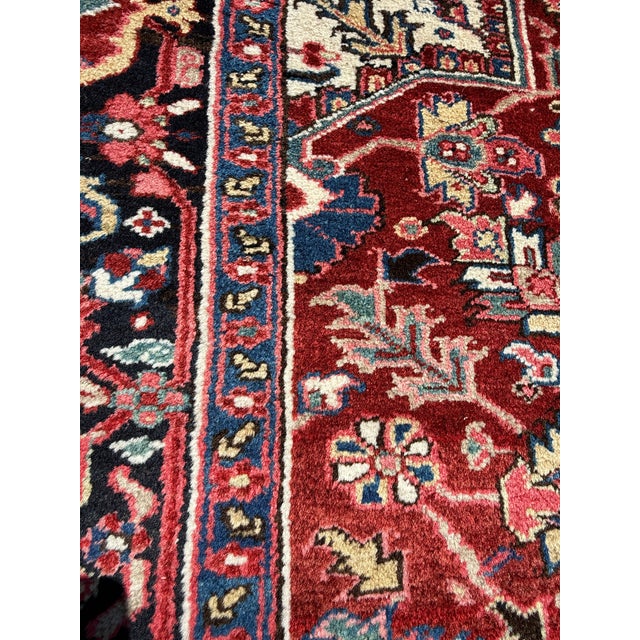 9ft 4in × 12ft 4in Iranian Hariz Area Rug With Jewel Tones For Sale - Image 12 of 13