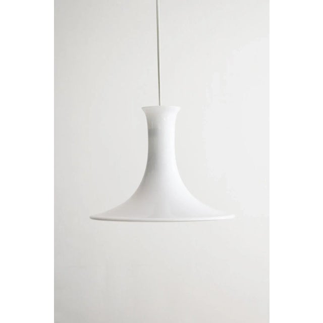 White Mandarin Pendant Light by Michael Bang for Royal Copenhagen / Holmegaard, Denmark, 1990s For Sale - Image 8 of 8