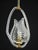 1950s 1940s Elgant Transparent Art Decò Barovier E Toso Pendant Light Murano Glass For Sale - Image 5 of 12