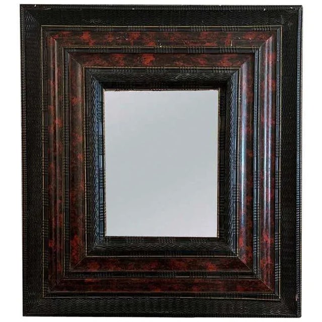 18th Century 18th Century Italian Faux Tortoise Mirror For Sale - Image 5 of 5