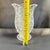 Vintage Heavy Crystal Pineapple Pattern Footed Vase With Scalloped Rim For Sale - Image 4 of 10