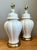 Vintage Crackle Glaze Ceramic Table Lamps - Pair For Sale - Image 4 of 12