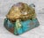 Vintage 1970s Stoneware Drip Glazed Turtle Garden Sculpture For Sale - Image 4 of 11