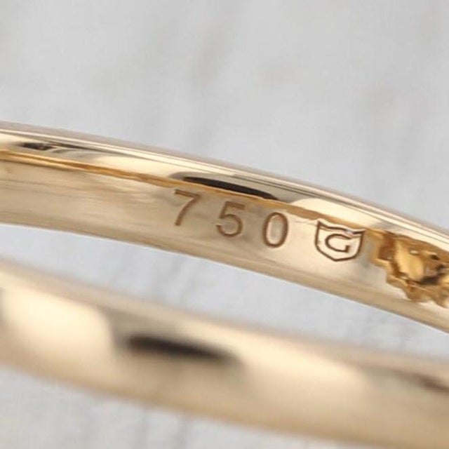 Metal 0.59ctw Diamond Cluster Ring 18k Yellow Gold Size 8 Coa Engagement For Sale - Image 7 of 9