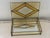Vintage Art Deco Leaded Glass Footed Box With Mirrored Interior For Sale - Image 6 of 10