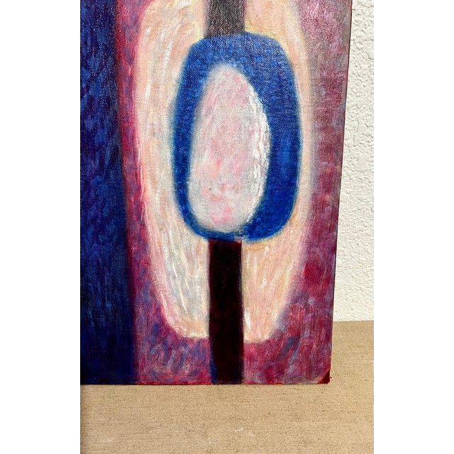 1960s Bernard Segal, Mod Abstract Expressionist Oil Painting Bernard Segal New Hope PA Modernist Art, 1969 For Sale - Image 5 of 16