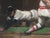 Realism John Dobbs, Play at The Plate, Sporting Scene, 1981 For Sale - Image 3 of 8
