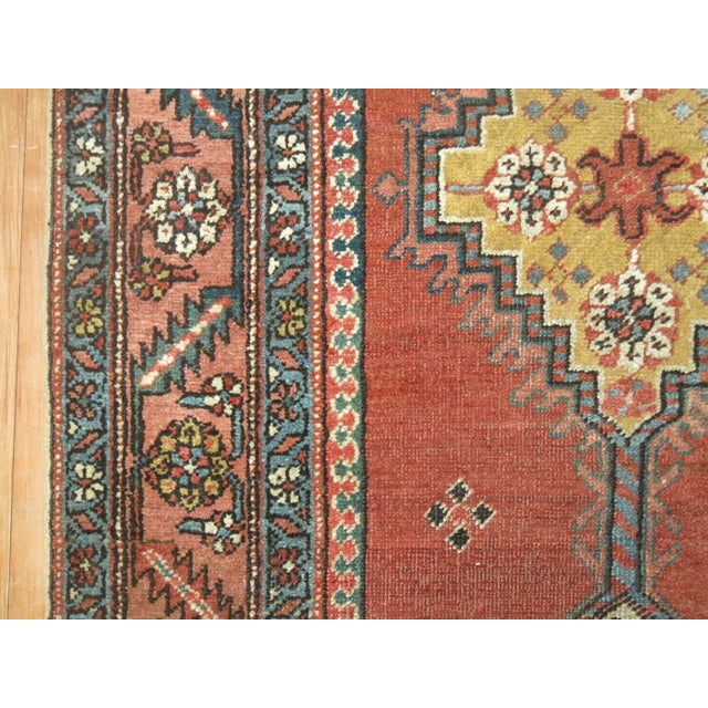 Textile Antique Zabihi Collection Tribal Serapi Heriz Runner - 3'5" x 15'4" For Sale - Image 7 of 11