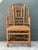 Vintage Brighton Pavilion High Back Rattan Chair For Sale - Image 9 of 12