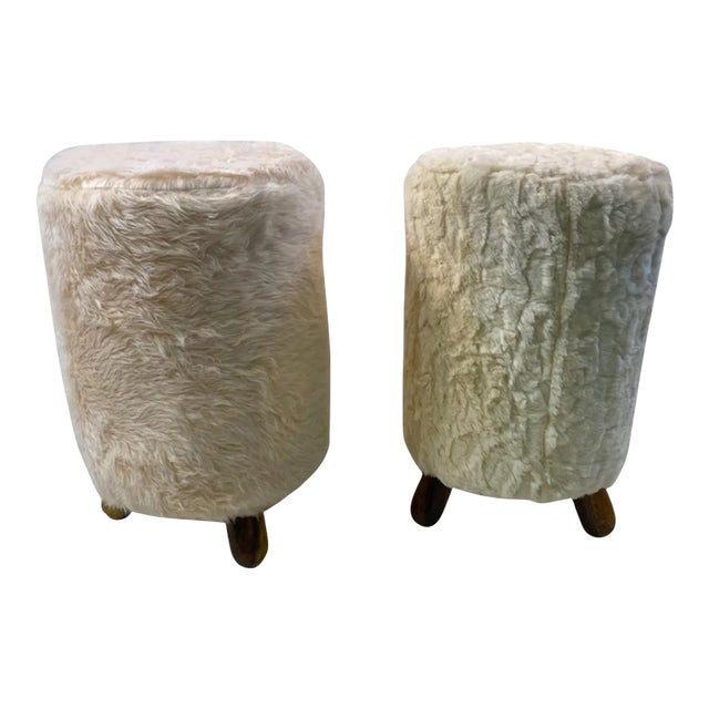 Early 21st Century Modernist Stools - A Pair For Sale