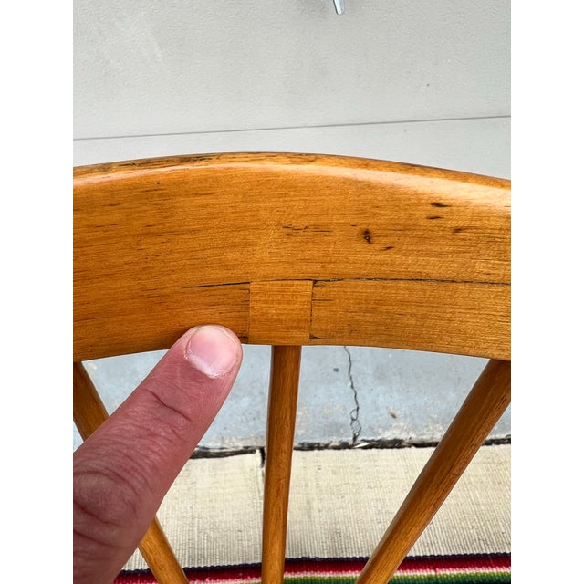 A Antique Fan Back Windsor Side Chair, New England, Circa 1790 For Sale - Image 12 of 12