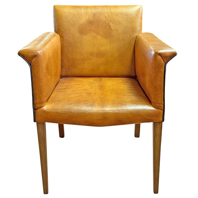 Contemporary Set of Four Leather Dining Chairs by Bart Van Bekhoven For Sale - Image 3 of 18