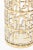 Vintage Imperial Glass 22 Carat Gold Plated Greek Key Overlay Over Vase or Martini Shaker, 1960's For Sale In Miami - Image 6 of 13