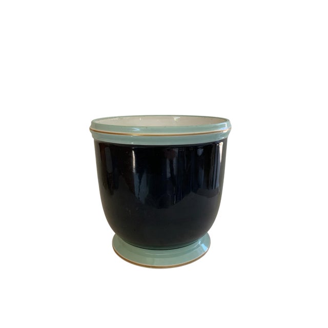 French Antique Old Paris Porcelain Jardinière Cachepot France 19th Century For Sale - Image 3 of 6