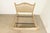 Late 20th Century Henredon Style French Regency Louis XVI Cream Crackle Lacquered Upholstered King Size Bed For Sale - Image 5 of 14