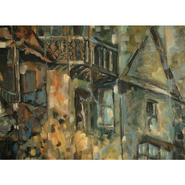 1960s "The Victorian Sentinel" - Mid-Century Architectural Landscape by Helen Landgraf For Sale - Image 5 of 10