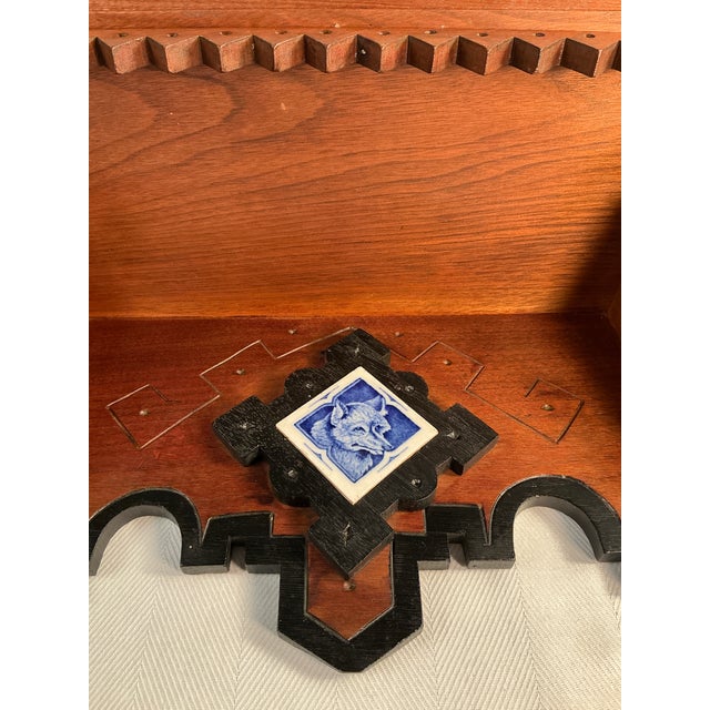 Walnut Eastlake Victorian Clock Shelf For Sale - Image 10 of 12