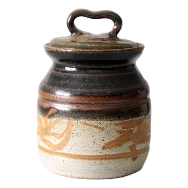Vintage Studio Pottery Jar For Sale