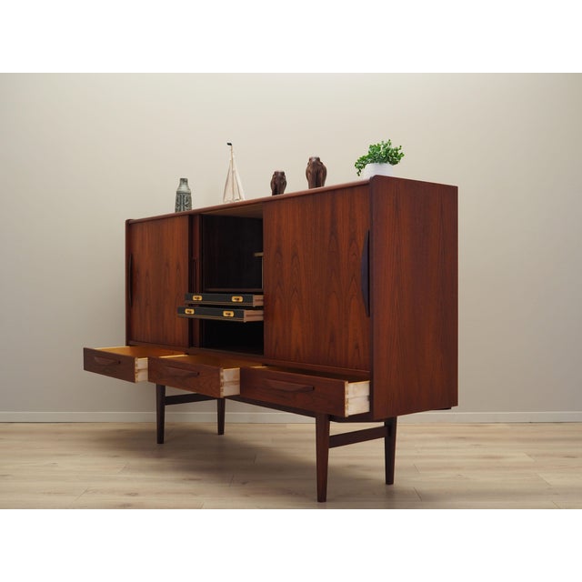 Danish Teak Highboard from ES Møbler, 1970s For Sale - Image 9 of 18