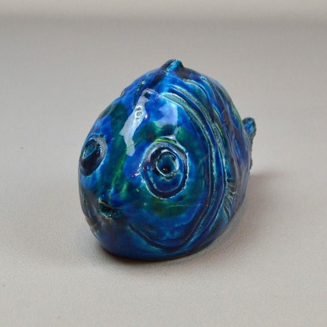 Rimini Blu Fish Figurine by Aldo Londi for Bitossi, 1960s For Sale - Image 11 of 12