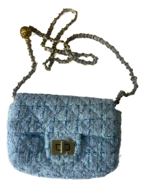 Tweed Mini Shoulder Bag With Chain