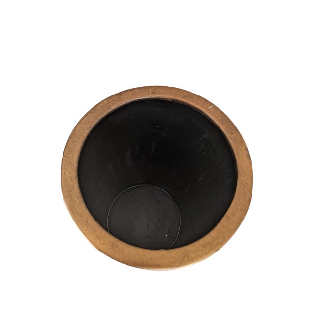 Gold Vintage Abstract Cubist Alexander Kalifano Vase For Sale - Image 8 of 9