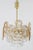 Metal Gilt Brass Facet Cut Crystal Glass Chandelier from Palwa, 1970s For Sale - Image 7 of 15