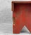 Wood Antique Primitive Farmhouse Red Slatted Milking Stool For Sale - Image 7 of 12
