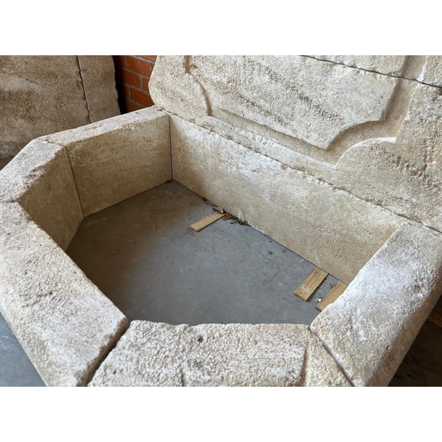 Menerbes, Small Limestone Wall Fountain, South of France For Sale - Image 4 of 11