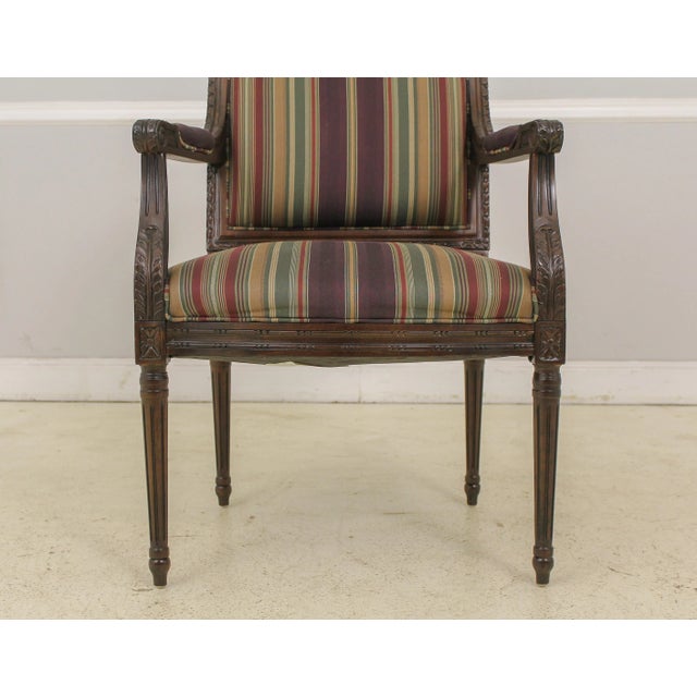 1990s French Louis XV Style Upholstered Armchair For Sale - Image 5 of 13
