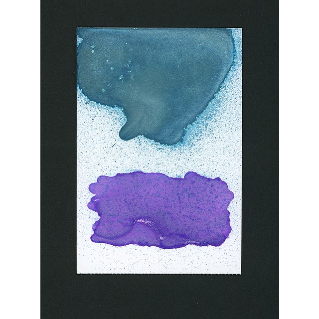From the ongoing series Rothko Surprise #174 2.5"W x 3.75"H Art Metallic Inks on Heavy Weight Treeless Paper Muted...