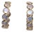 Rainbow Moonstone and 18k Gold Hoop Earrings For Sale